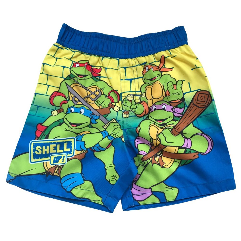 💲Teenage Mutant Ninja Turtles Infant Boys Swim Trunks (Shell Up)
